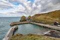 Mullion harbour, cove and bay located on the Lizard peninsular Cornwall