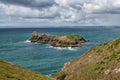 Mullion harbour, cove and bay located on the Lizard peninsular Cornwall