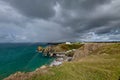 Mullion harbour, cove and bay located on the Lizard peninsular Cornwall