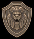 Lion Head Blazon Royalty Free Stock Photo