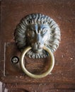 Lion Head Door Knocker, Ancient Knocker Royalty Free Stock Photo