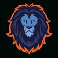 Lion Head Esport Logo Vector Mascot Design