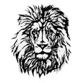 Lion Head Graphic Royalty Free Stock Photo