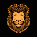 Lion head illustration vector design illustration Royalty Free Stock Photo