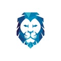 Lion head logo design inspiration Royalty Free Stock Photo