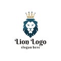 Lion head logo design inspiration Royalty Free Stock Photo