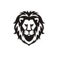 Lion head logo design inspiration Royalty Free Stock Photo