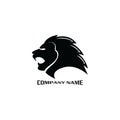 Lion head logo vector, creative graphic illustration design Royalty Free Stock Photo