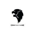 Lion head logo vector, creative graphic illustration design Royalty Free Stock Photo