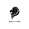 Lion head logo vector, creative graphic illustration design Royalty Free Stock Photo