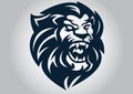 Lion head logo vector design