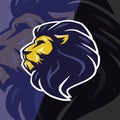 Lion Head Logo Vector Icon Cool Esports Sport Mascot Design Template