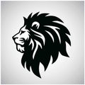 Lion Head Logo Vector Mascot Icon Design