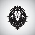 Lion Head Logo Vector Mascot Illustration Icon