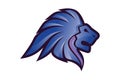 Lion Head Logo Vector Template Illustration Design, Wild Lion Head Mascot Royalty Free Stock Photo