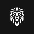 Lion head logo vector template. Royalty Free Stock Photo
