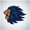 Lion Head Roaring Logo Esport Sports Mascot Design Vector Royalty Free Stock Photo