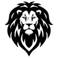 Lion Head Scar Logo Vector Illustration Mascot Design