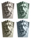 Lion head sculpture Royalty Free Stock Photo