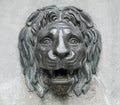 Lion head sculpture Royalty Free Stock Photo
