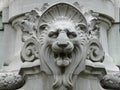 Lion Head in a Sculpture Royalty Free Stock Photo