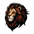 Lion Head Sports Mascot Logo Design Illustration Icon Royalty Free Stock Photo