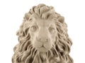 Lion head statue