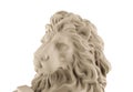 Lion head statue