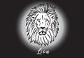 Lion head stylized logo vector