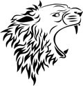Lion head tattoo Royalty Free Stock Photo