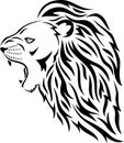 Lion head tattoo Royalty Free Stock Photo