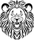 Lion head tattoo Royalty Free Stock Photo