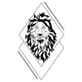 Lion head tattoo tribal pack collection Royalty Free Stock Photo