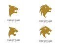 Lion head vector icon Royalty Free Stock Photo
