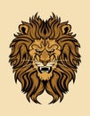 Lion Head Vector Illustration