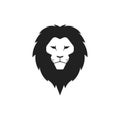 Lion head. Vector logo design creative illustration. Royalty Free Stock Photo
