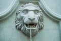 Lion head water fountain Royalty Free Stock Photo