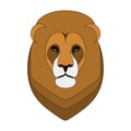 lion head on a white background. maybe for a logo