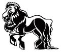 Lion horse logo