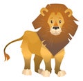 Lion icon. Big savanna cat. Safari animal Royalty Free Stock Photo