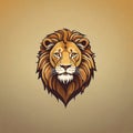 lion illustration cartoon maximalism Royalty Free Stock Photo