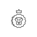 Lion of Judah icon. Element of Jewish icon for mobile concept and web apps. Thin line Lion of Judah icon can be used for web and m Royalty Free Stock Photo