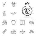 Lion of Judah icon. Judaism icons universal set for web and mobile Royalty Free Stock Photo