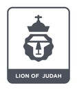 lion of judah icon in trendy design style. lion of judah icon isolated on white background. lion of judah vector icon simple Royalty Free Stock Photo