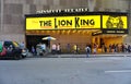 The Lion King musical at the Minskoff Theater in New York City Royalty Free Stock Photo