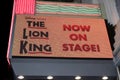 The Lion King Now on stage ! - The advertisement