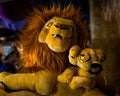 Lion King Plush Toy Mufasa and Simba Royalty Free Stock Photo