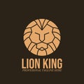 lion king vector logo icon templater illustration template design