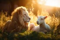 The Lion and the Lamb, Bible description of the coming of Jesus Christ