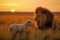 The Lion and the Lamb, Bible description of the coming of Jesus Christ